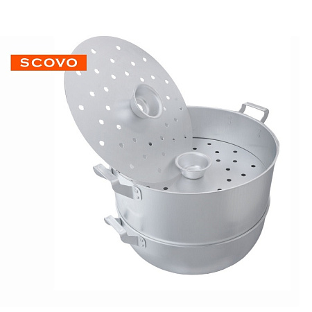 Мантоварка алюмин.15,0л 4 вставн.перфор.диска МШ-018 (Демидовский )  *1