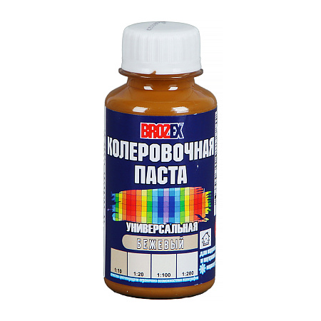 Колер паста бежевый №04 0,1 л BROZEX *6/108