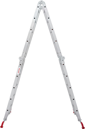 Лестница многофункциональная трансформер алюм. 4х5ступ.,общ.дл.5,56м,max нагр150кг 2320405 "НВ" *1