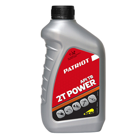 Масло д/2-х тактных двигателей 1л минеральное POWER ACTIVE 2Т PATRIOT *1/12