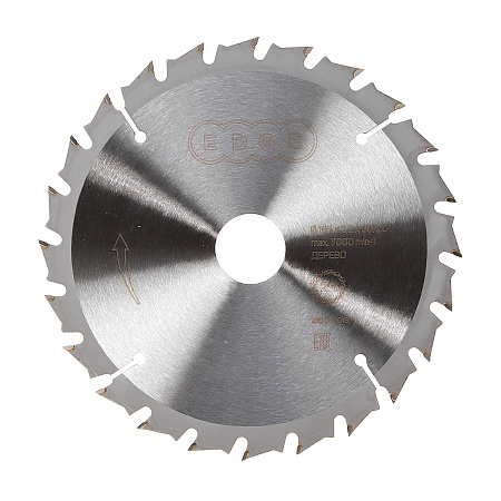 Диск пильный 185*30/20мм 24 зубьев по дереву (810010018) EDGE PATRIOT *1/10