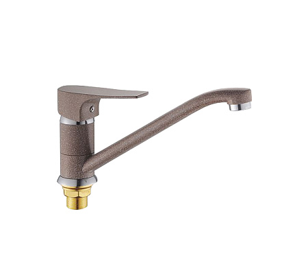 Смеситель для кухни Potato P49222-15 длинный излив (кофейный) *1/10