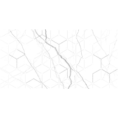 Декор Siluet белый 500*250 GT124VG Global Tile *1/7