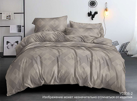 Постельное белье 1,5сп бамбук Орхидея YC506-2, наволочки 70*70см - 2шт *1