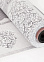 Скатерть Х/Б с Тефлоновой пропиткой "De Rosa" "Флер серая" шир.1,37м TF-07723 *20