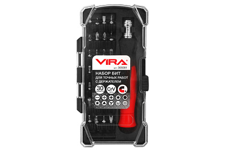 Отвертка для точных работ со сменными битами 30 в 1 VIRA арт.305081 *1/6