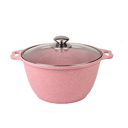 Кастрюля алюм. литая а/приг. Kukmara "Trendy style" Rose 4,0л Ст.кр. к41tsr *1/3