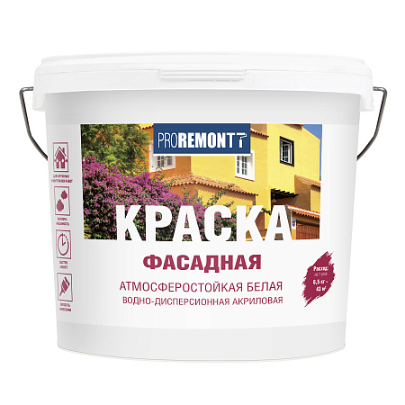 Краска акриловая фасадная 3 кг Проремонт   *1/144