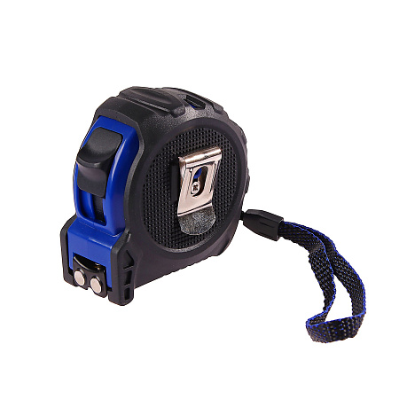 Рулетка  5м х19мм резино-пластик.корпус стальная лента фикс.магнит арт2501619 T4P *1/12/120