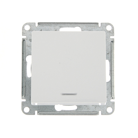 Механизм выключателя "ATLAS DESIGN" 1кл. белый с подсветкой (сх.1а) 10АХ SchE ATN000113   *20