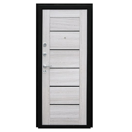 Дверь металлическая 8 см Эверест ЦАРГА капучино/сандал серый 960х2050 ЛЕВАЯ ФОРПОСТ *1