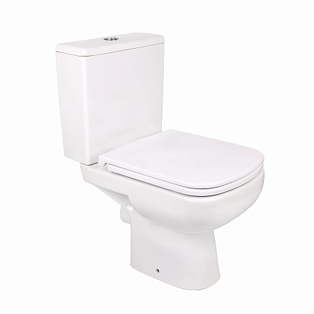 Унитаз-компакт COLOUR CLEAN ON 011 3/5 кр.дюр. slim lift,easy-off,  белый Cersanit *1/9
