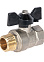Кран шаровый 1/2" (Ø15) М/П бабочка LD Pride 47.15. (аналог ИА33) *1/30