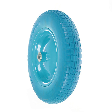 Колесо полиуретановое ступица d20/90мм D350мм PU 3.25/3.00х8 (к тачке БЕ781,БЗ279,ВР402) *1/5