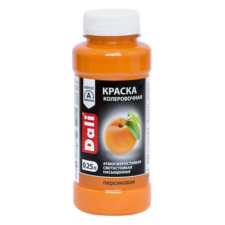Колер краска персиковый 0,25 л ДАЛИ *1/12