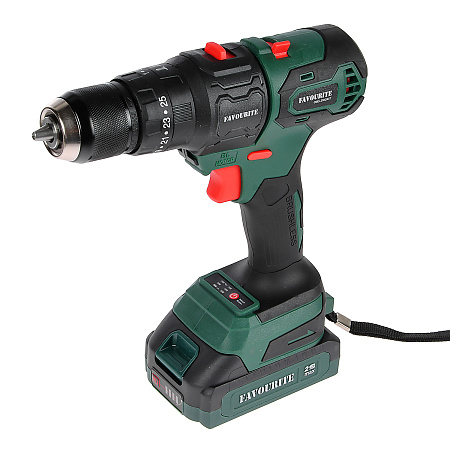 Дрель-шуруповерт 21Вт 2Ач 1АКБ LI-ION Б/Щ МУЛЬТИТУЛ 4в1 OBS 2102KIT FAVOURITE *1/5