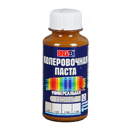 Колер паста бежевый №04 0,1 л BROZEX *6/108