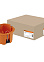 Коробка установочная  СП D65х45мм саморезы, пл.лапки, оранж/красная TDM SQ1403-0022 ш-к кор *10/100