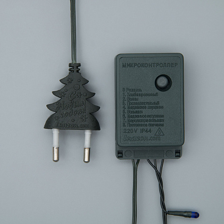 Гирлянда Нить 3.5 м 50 ламп мульти 8 режимов темная нить 220V IP20 670992 *1/200
