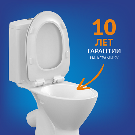 Унитаз-компакт FLAVIS 031, 3/6 с кр.дюропл. slim Lift, easy off Cersanit *1/12