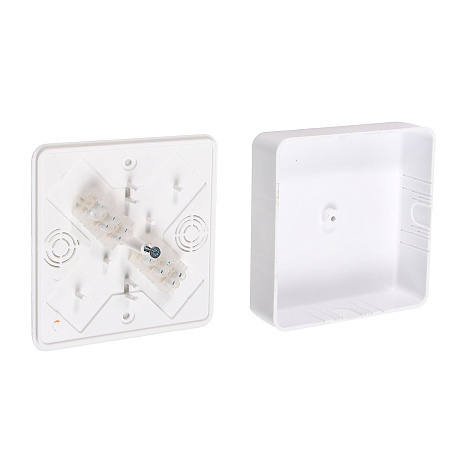 Коробка распаячная  ОП 100х100х29мм  IP40  белая, клем.колодка TDM SQ1401-0908 *1/42