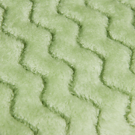 Плед 200*220см микрофибра жаккард зиг-зак салатовый арт.257 NOVEL  *1/8