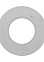 Прокладка 1/2" д/гибкой подводки,силикон, прозрачная (2 шт.), MP *10/1000