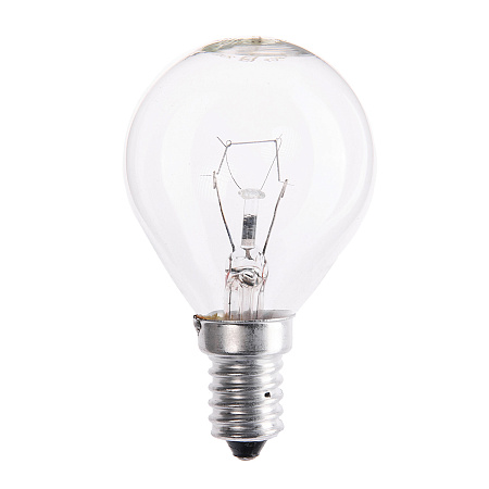 Лампа накаливания 40W Е14 шар прозрачная TDM SQ0332-0001 *10/100