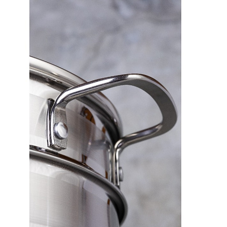 Мантоварка-пароварка нерж. 3-х ярусная, 5,0л, d280мм,выс.290мм STM502803sbG "Kukmara" *1