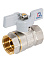 Кран шаровый 1/2" (Ø15) М/М бабочка СТМ (СТАНДАРТ) CWFFB012 (аналог ЗФ766) *1/25/200