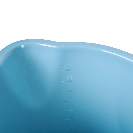 Ведро д/мытья пола пластм. со вставкой для Отжима 12л овальн.,Мет.р."Vogue" Небесный SV3827НБС *1/12