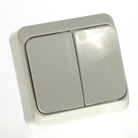 Выключатель "Этюд" ОП 2кл. белый ВА10-002В  *10/25