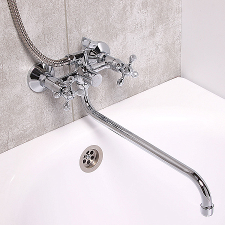 Смеситель для ванны с длинным изливом Milardo, Duplex,DUPSB02M10 *1/8