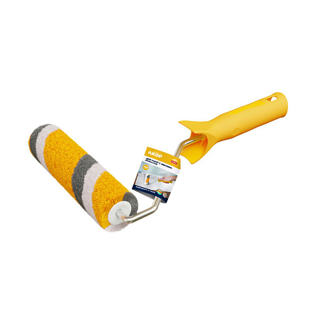 Валик-миди полиакрил 160мм D-25мм бюгель d-6мм,ворс 12мм,ручка 30см д/работ с эмалями Акор *1/35