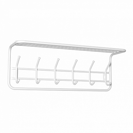 Вешалка настенная с полкой 730х220х265мм Белый ВСП 7 Б ("ЗМИ") *1