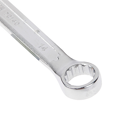 Ключ комбинированный 14мм холодный штамп CrV (70140) СЕРВИС КЛЮЧ *1/20/200