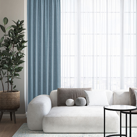 Штора блэкаут бархат 150*270см светлый маренго Волшебная ночь *1/4