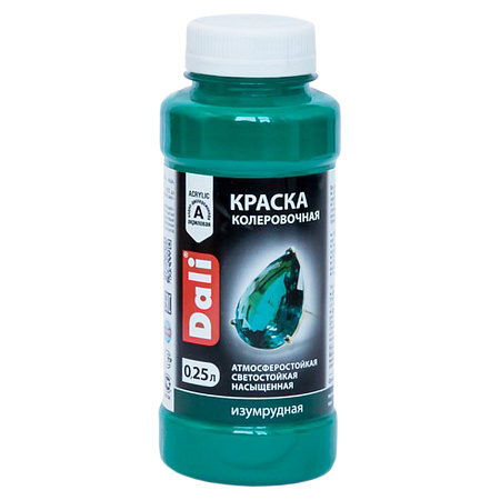 Колер краска изумруд 0,25 л ДАЛИ *1/12