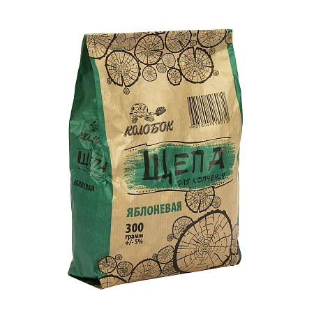 Щепа д/копчения Яблоневая "Колобок" 300гр *25