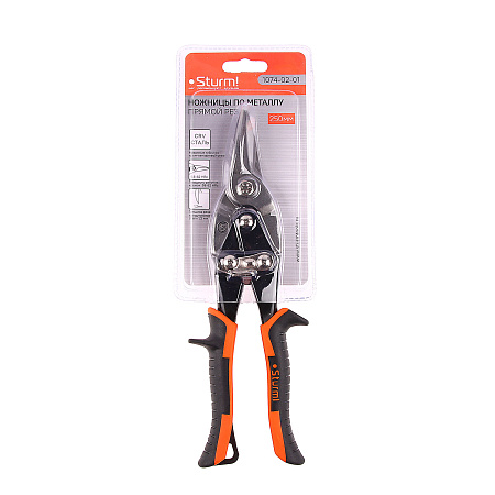 Ножницы  по металлу STURM 250мм универсальные(арт.1074-02-01)  *1/12/48