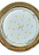 Светильник встраиваемый GX53 H4 DL3901 Ecola Круг под стеклом Золотой блеск FY53GRECB *10/50