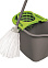 Комплект д/уборки "Mop Set": ВЕДРО 10л Прямоуг., с отжимом+ШВАБРА 072020 "York" *1/30