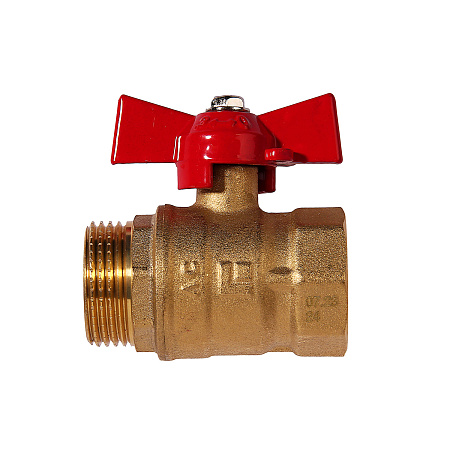 Кран шаровый 3/4" (Ø20) М/П бабочка STI 11Б27п1 (466) (аналог БМ585) *1/100