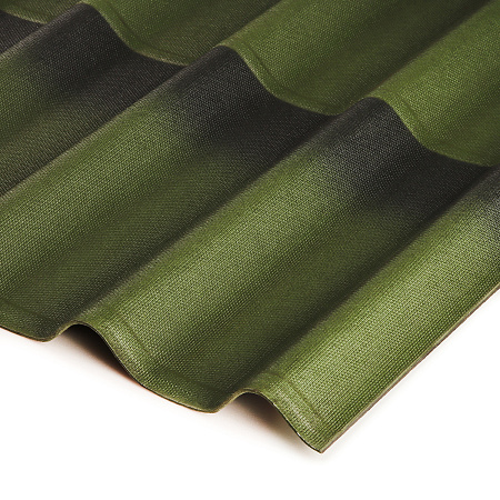 Черепица Ондулин зеленая 195*96см толщина 3,3мм *1/300