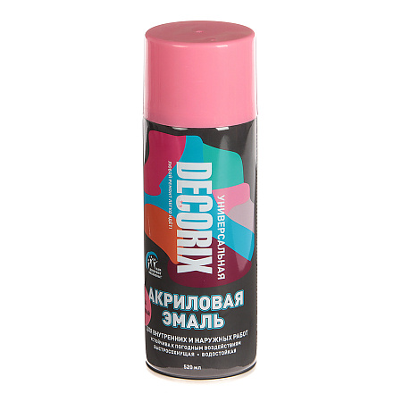 Эмаль-аэрозоль малиновый 520 мл DECORIX (A34) *1/12