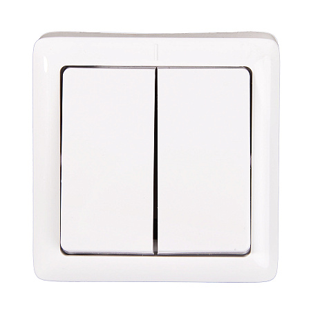 Выключатель "Хит" ОП 2кл. белый ВА56-232-б  *10/168