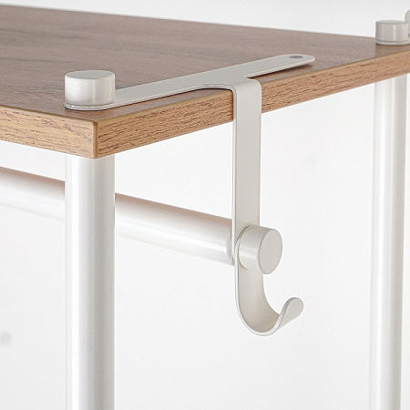 Вешалка напольная "Прихожая 34" "НеШкаф" с 4полками,в.2м,ш.0,83м,гл.0,37м Дер./Бел. ПРНШ 34 Б *1