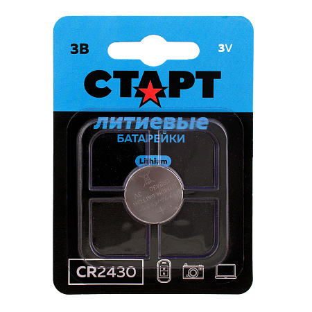 Элемент питания CR2430 - BL1 литиевые СТАРТ  *10/200