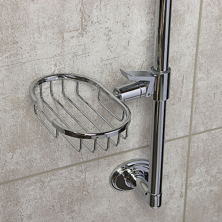 Стойка для душа с мыльницей Potato P9022 (метал.) *1/10