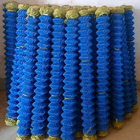 Сетка рабица ПП 50*50 (1,5*10м) концы прямые СИНЯЯ  *1